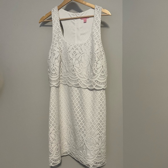 Lilly Pulitzer Dresses & Skirts - Lilly Pulitzer white lace dress 👗 free shipping!!